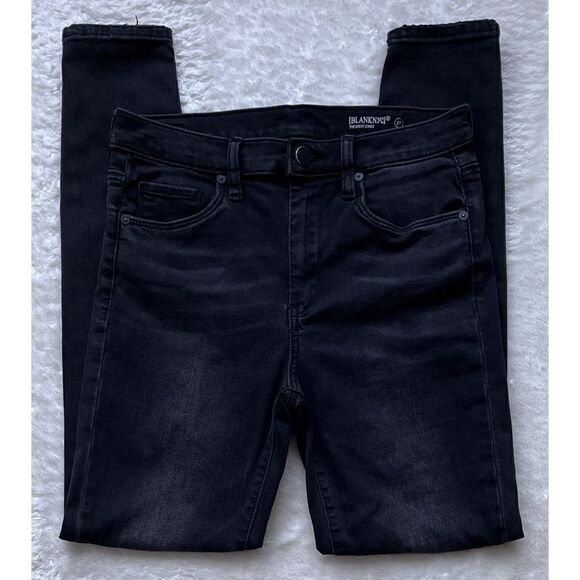 Blank NYC The Great Jones High Rise Distressed Skinny Jeans in Black, Size 27 - Picture 7 of 16